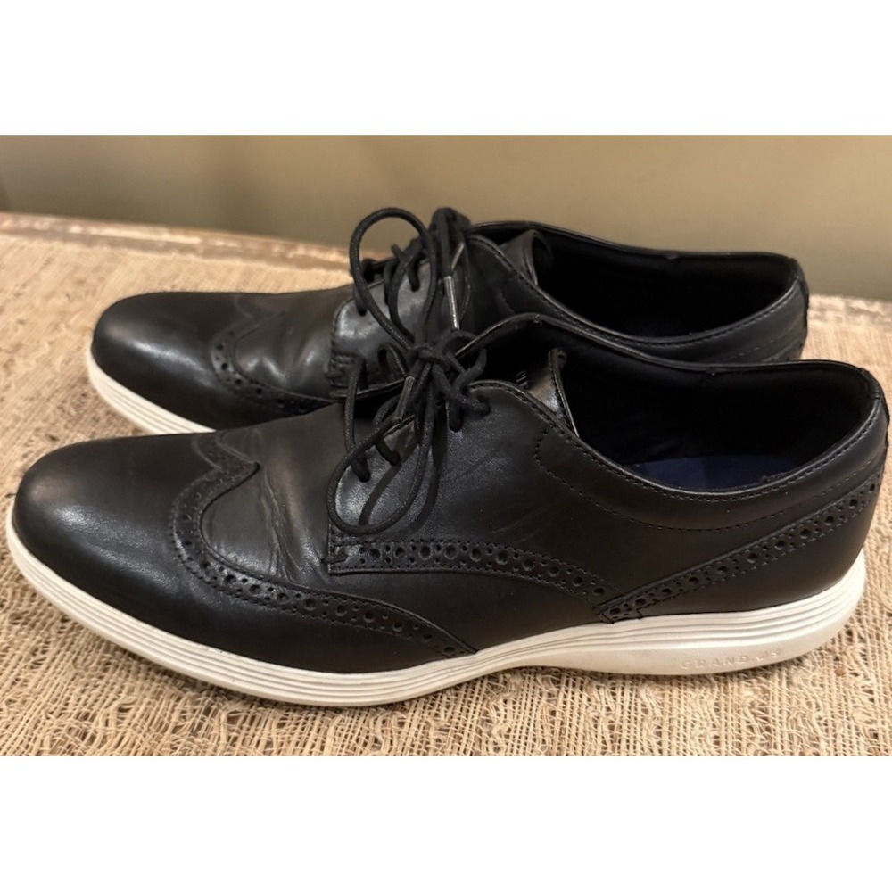 Cole Haan Grand.OS Wingtip Oxford Dress Shoes Men's Size 11M black - Picture 4 of 15
